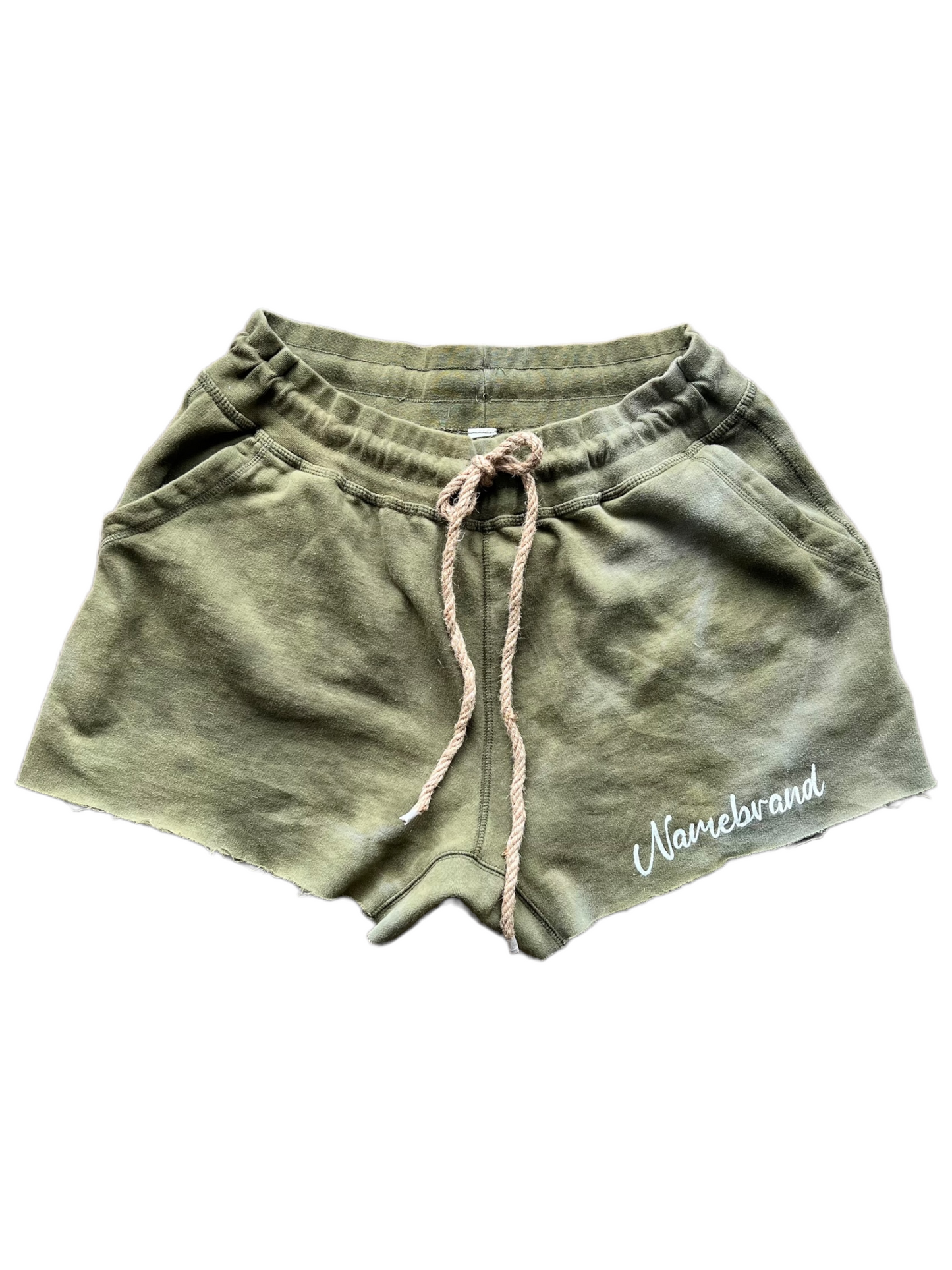 Namebrand Shorts - Distressed Green