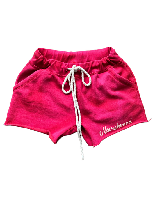 Namebrand Shorts - Distressed Red